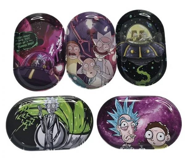 Bandeja De Metal Pequena Rick And Morty Estampada